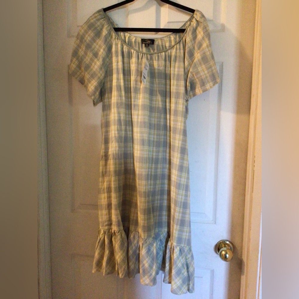 Suzanne Betro plaid dress size 2X